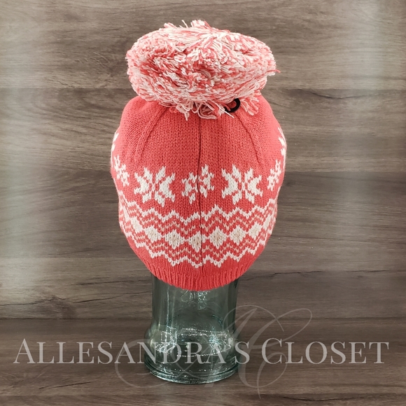 BUNDLE ‐ 2 Timberland Hats Beanies Multi Fair Isle Pompom Knit Outdoor NWT - Picture 6 of 15